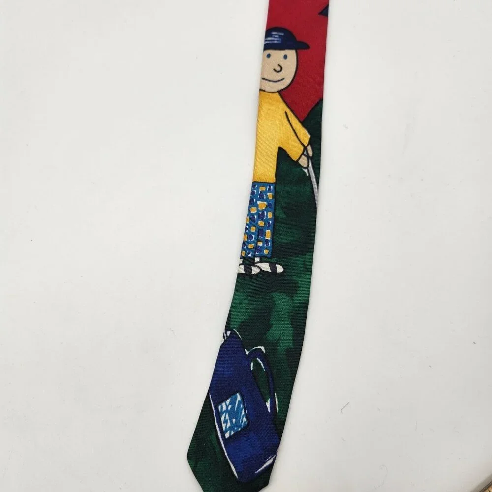Save The Children Golf Tie Golfer Dad Tie‎ Necktie 57